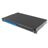 Полка оптическая выдвижная 1U с адатерами 12 х dupleх LC OS2 в комплекте с лицевой панелью. пигтейлами. сплайс-кассет(ой/ами) и гильзами КДЗС RNFP9DLCU12 DKC