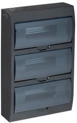 Корпус модульный пл. нав. ЩРН-П-36 черный IP41 MKP12-N-36-41-K02 IEK