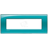 LivingLight Рамка прямоугольная 7 постов Зеленый LNA4807VD BTicino