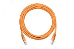 Патч-корд U/UTP 4 пары Кат. 5e 2хRJ45/8P8C T568B медный PVC оранжевый 1м 10шт. ЭКО26992 NETLAN