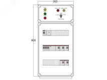 Щит управления электрообогревом DEVIBOX HR 5x2800 D316 (в комплекте с терморегулятором и датчиком температуры) DBR089 DEVIbox