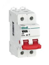 Выключатель-разъединитель 2Р 100А ВН-105 17088DEK Dekraft