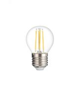 Лампа сетодиодная декоративная LED 6w E27 4000K шар прозрачный филамент 230/50 Jazzway 5021068 JazzWay