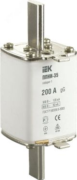 Плавкая вставка предохранителя ППНИ-35, габарит 1, 200А DPP30-200 IEK