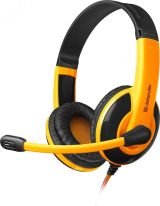 Гарнитура Warhead G-120, 2 м, черный/оранжевый 64099 Defender