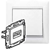Розетка RJ11/RJ45 Cat6 UTP белая 695339 Daccord/Legrand