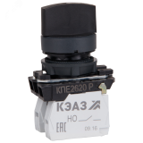 Переключатель КПЕ2620Р-черный-2но+0нз-ручка-фикс-3поз-IP65- 248267 КЭАЗ