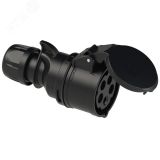 Розетка кабельная 32А/400V/3P+N+E/IP44, черная 00-00002648 PCE