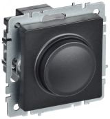 BRITE Светорегулятор поворотно-нажимной 600Вт СС10-1-0-БрЧ черный BR-D20-0600-K02 IEK