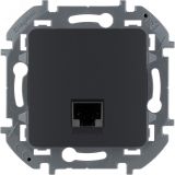 Информационная розетка RJ 45 категория 6 UTP INSPIRIA антрацит 673833 Daccord/Legrand