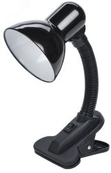 LIGHTING Светильник настольный 1001 на прищепке Е27 черный IEK LNNL1-1001-2-VV-40-K02 IEK