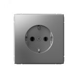 ARTGALLERY розетка с заземлением, 16А, механизм, сталь GAL000943 Systeme Electric