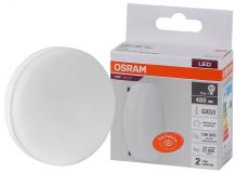 Лампа светодиодная LED 6 Вт GX53 4000К 480Лм таблетка 220 В (замена 50Вт) OSRAM 4058075582002 LEDVANCE