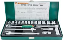 Набор головок торцевых 3/8''DR, 6-23 мм, 20 предметов 047201 Jonnesway