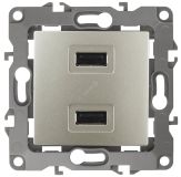 Устройство зарядное USB, 5В-2100мА, Эра12, шампань, 12-4110-04 Б0027494 ЭРА