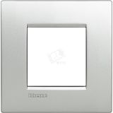 LL Лицевая панель 2 модуля Алюминий LNE4802TE BTicino