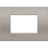 Livinglight. Рамка Air, итальянский стандарт 3 мод. Цвет ''Песчаник'' LNC4803SB Legrand