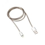 Кабель USB-Lightning 2 A, 1 м, матовая сталь, 18-7057, 18-7057 REXANT