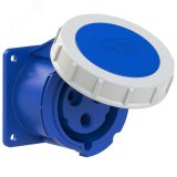 Розетка встраиваемая 32А/230V/1P+N+E/IP67, фланец 75x75 00-00002394 PCE