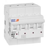 Выключатель автоматический четырехполюсный 63А B 4,5кА AC OptiDin BM63-4B63-4,5-УХЛ3 329534 КЭАЗ