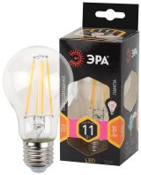 Лампа светодиодная F-LED A60-11W-827-E27 (филамент, груша, 11Вт, тепл, Е27) (10/100/1500) Б0035025 ЭРА