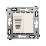 Avanti Телефонная розетка RJ-12 в стену одинарная, , Ванильная дымка 4405313 DKC