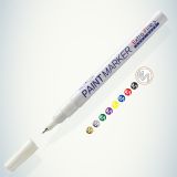 Маркер-краска Extra Fine Paint Marker белая, 1мм, нитро-основа Б0048236 MunHwa