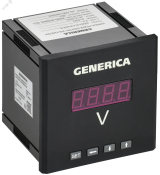 Вольтметр цифровой щитовой однофазный DO RS-485 96х96мм LED GENERICA IDV21-5-1-3-LED-G IEK