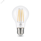 Лампа светодиодная филаментная LED 12 Вт 1200 лм 2700К AC185-265В E27 А60 (груша) теплая Black Filament 102902112 GAUSS