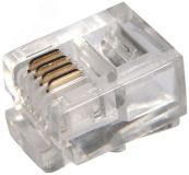 Телефонный разъем RJ-14(6P4C), 05-1012-3 REXANT