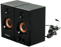 Акустическая система 2.0 Aurora S20 20 Вт, деревянный корпус, 230В 65419 Defender