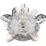 DLS-F127 G4 CHROME/CLEAR Светильник декоративный встраиваемый, серия Fiore. Без лампы, цоколь G4. Металл/стекло. Хром/прозрачный. ТМ Fametto UL-00000352 Uniel