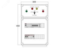 Щит управления электрообогревом HS 1x1700 D850 (в комплекте с терморегулятором) DBS001 DEVIbox