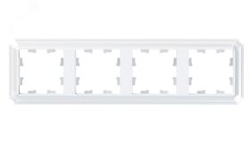 ATLASDESIGN ANTIQUE 4-постовая рамка, универсальная, БЕЛЫЙ ATN100104 Systeme Electric