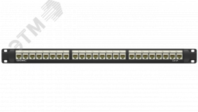 Патч-панель 191UCAT6А 24 модуля RJ45 неэкранированная RN6APPU24 DKC