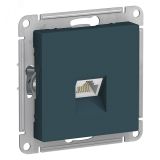 Розетка ATLASDESIGN компьютерная RJ45 механизм изумруд ATN000883 Systeme Electric