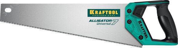Ножовка универсальная ''Alligator Universal 7'', 400 мм, 7 TPI 3D зуб 15004-40_z01 KRAFTOOL