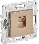 SKANDY Розетка компьютерная RJ45 кат.5E SK-K01Sa песочный IEK SK-K10-1-K98 IEK