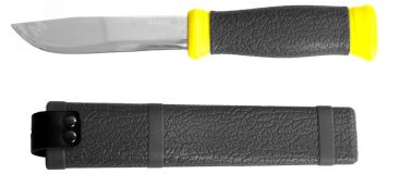 Нож туристический 110 мм пластиковые ножны 47630 STAYER