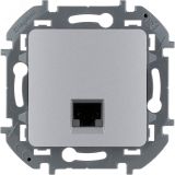 Информационная розетка RJ 45 категория 6 UTP INSPIRIA алюминий 673832 Daccord/Legrand