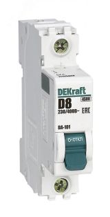 Автоматический выключатель 1Р 8А характеристика D ВА-101 4.5кА 11155DEK Dekraft