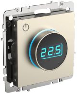 BRITE Термостат электронный с индикацией ТС10-1-БрШ шампань IEK BR-RT11-K37 IEK
