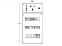 Щит управления электрообогревом DEVIBOX HR 5x2800 D850 (в комплекте с терморегулятором) DBR017 DEVIbox