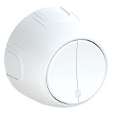 Переключатель двойной  Rotondo, цвет белый 7700956 OneKeyElectro