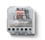 Реле шаговое электромеханическое, 1NO 10А, 2 состояния, контакты AgNi, питание 48В АC, монтаж в коробке, степень защиты IP20 260180480000 FINDER
