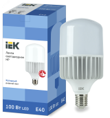 Лампа светодиодная HP 100Вт 230В 6500К E40 IEK LLE-HP-100-230-65-E40 IEK