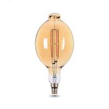 Лампа светодиодная филаментная LED 8 Вт 780 лм 2400К AC185-265В E27 BT180 теплая золотистая колба Black Filament Gauss 151802008 GAUSS
