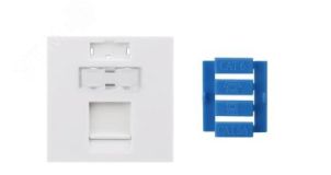 Вставка 45x45 для1 модуля Keystone Jackсо шторкой 426176 Hyperline