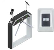 Комплект тумбового турникета с переграждающими планками, со встроенным RFID-считывателем, модулем доступа по FACE-ID и пультом управления 00-00013064 CARDDEX
