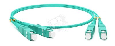 Патч-корд волоконно-оптический (шнур) мм 50/125(OM3) SC-SC 2мм duplex 10G/40 LSZH (1м) 239464 Hyperline